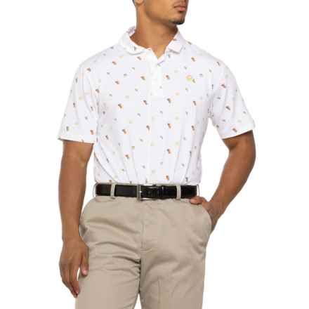 Arnold Palmer CLOUDSPUN Lemons Polo Shirt - Short Sleeve in Bright White
