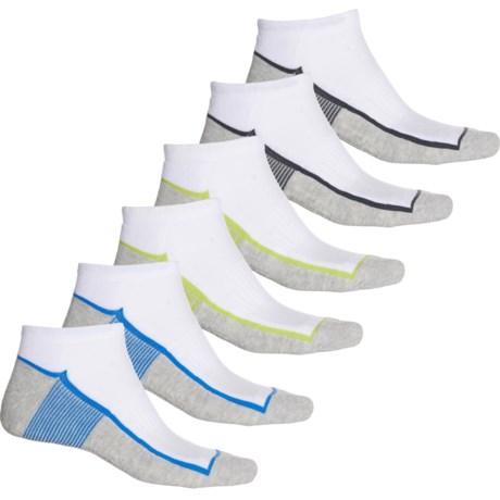 Arnold Palmer Core Fashion Multi-Stripe Golf Socks - 6-Pack, Below the Ankle (For Men) in White Assorted