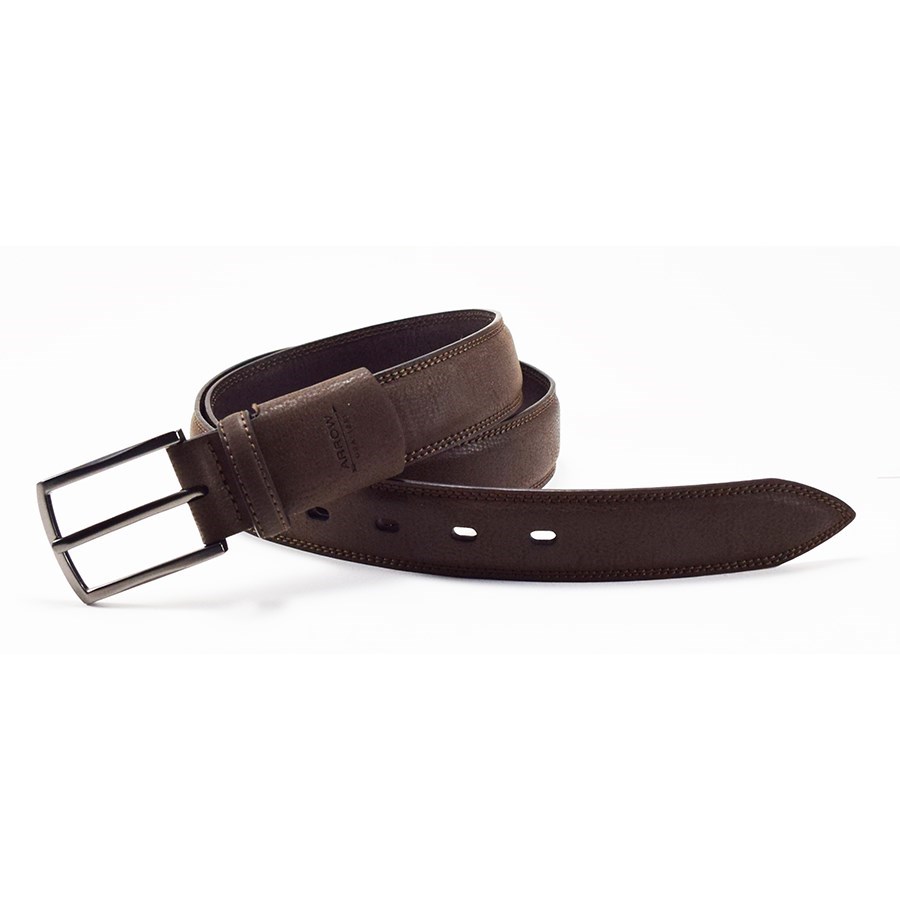 Arrow Pebble Flex Feather-Edge Belt – Leather (For Men)