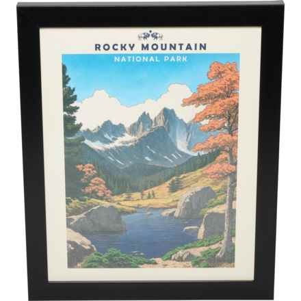 ART BRAND 17x21” Rocky Mountain National Park Framed Wall Art in Multi