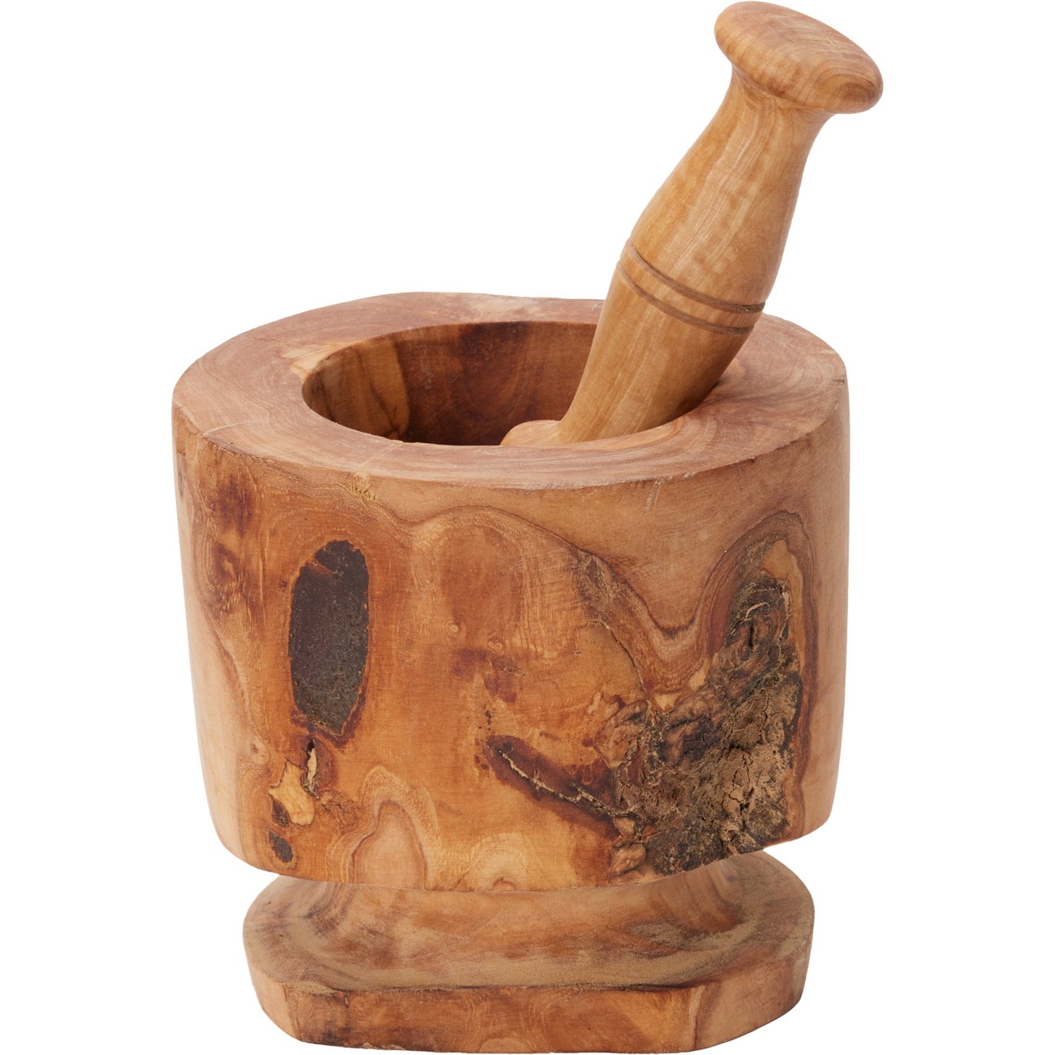 ARTE LEGNO Made in Italy Olive Wood Mortar and Pestle Set Save 40