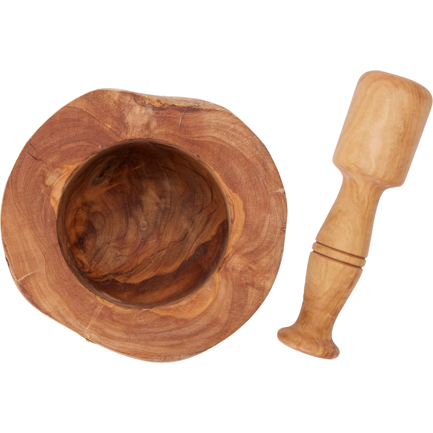 ARTE LEGNO Made in Italy Olive Wood Mortar and Pestle Set Save 40