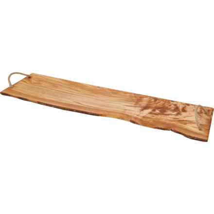 ARTE LEGNO Made in Italy Olive Wood Organic Tray - 7.75x26.75” in Natural