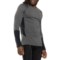 ARTILECT Goldhill 125 Zoned Base Layer Crew Top - Merino Wool, Long Sleeve in Ash/Black