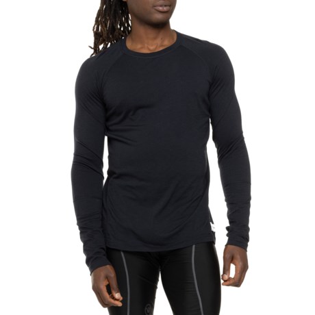 ARTILECT Goldhill 125 Zoned Base Layer Crew Top - Merino Wool, Long Sleeve in Black