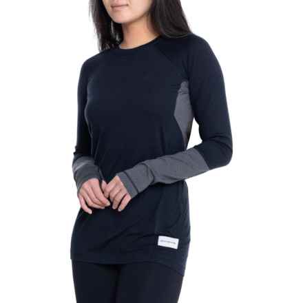 ARTILECT Goldhill 125 Zoned Base Layer Top - Merino Wool, Long Sleeve in Black/Ash