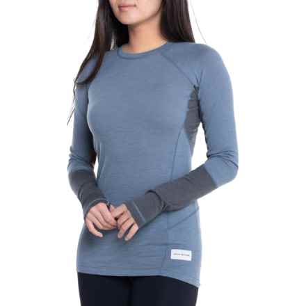 ARTILECT Goldhill 125 Zoned Base Layer Top - Merino Wool, Long Sleeve in Storm Blue/Ash