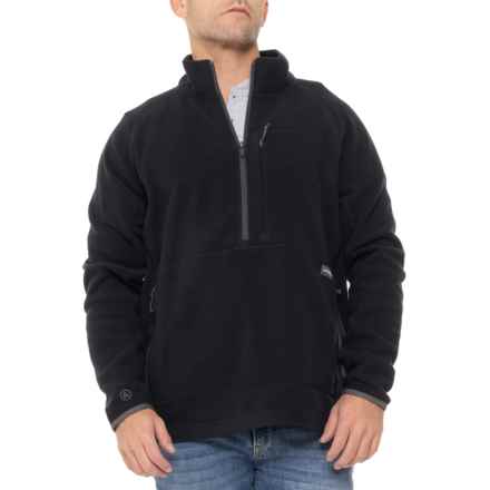 ARTILECT Halfmoon PrimaLoft® BIO Shirt - Zip Neck, Long Sleeve in Black