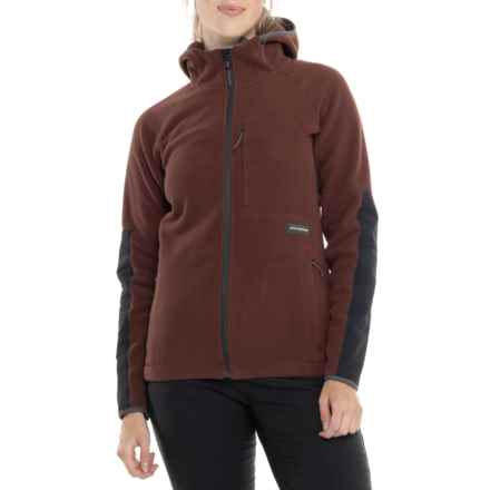 ARTILECT Supermoon Bio Hoodie - Zip Front in Amaranth/Black