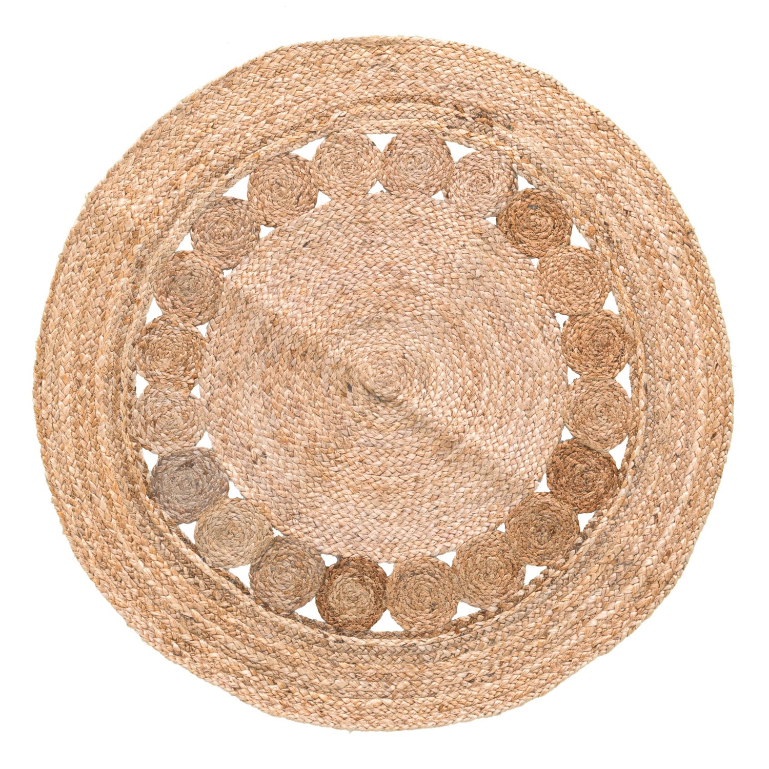 Artisan Home Made In India Jute Round Area Rug - 4’ - Save 72%