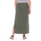 346RN_2 Artisan NY Linen Midi Utility Skirt (For Women)