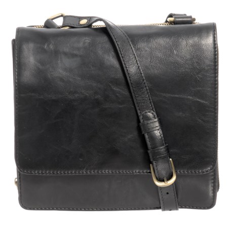 Ny Rubbed Leather Organizer Crossbody Bag Save 29 Ny Rubbed Leather Organizer Crossbody Bag In Black