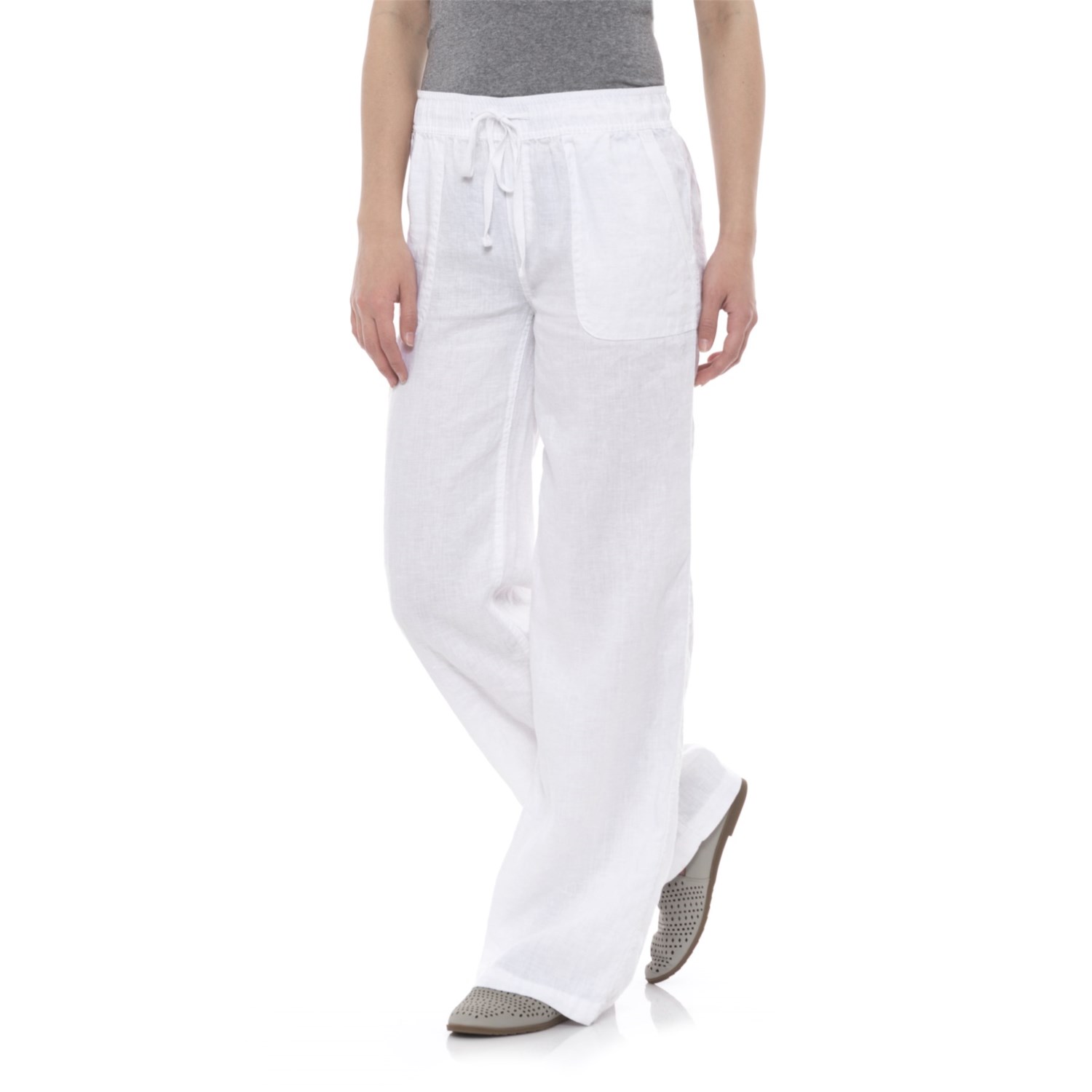 Artisan NY Solid PullOn Linen Pants (For Women)