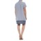344TD_2 Artisan NY Striped Linen Shirtdress - Short Sleeve (For Women)