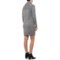 408YH_2 Artisan NY Textured Sheath Dress - Cowl Neck, Long Sleeve (For Women)