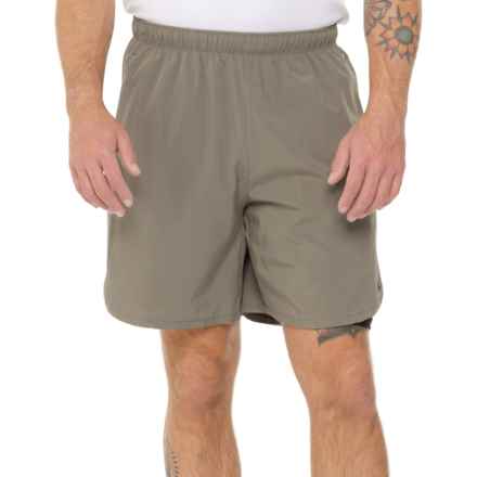 ASICS 2-N-1 Laser Cut Woven Shorts - 7” in Cinder/Black