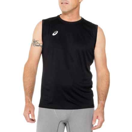 ASICS Circuit 2 Knit Tank Top in Team Black