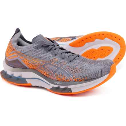 ASICS GEL Kinsei Blast Running Shoes (For Men) in Sheet Rock/Shocking Orange