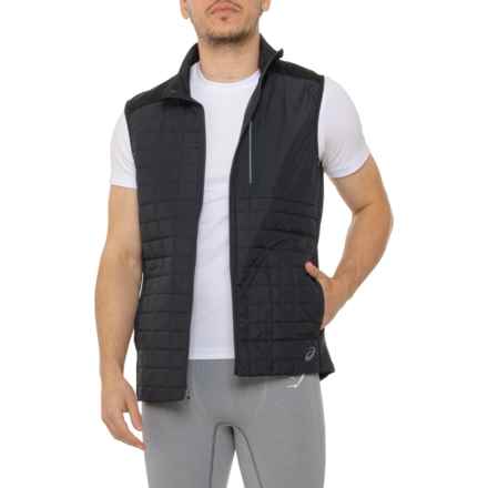 ASICS Grid Baffle Vest - Insulated in Black/Metropolis