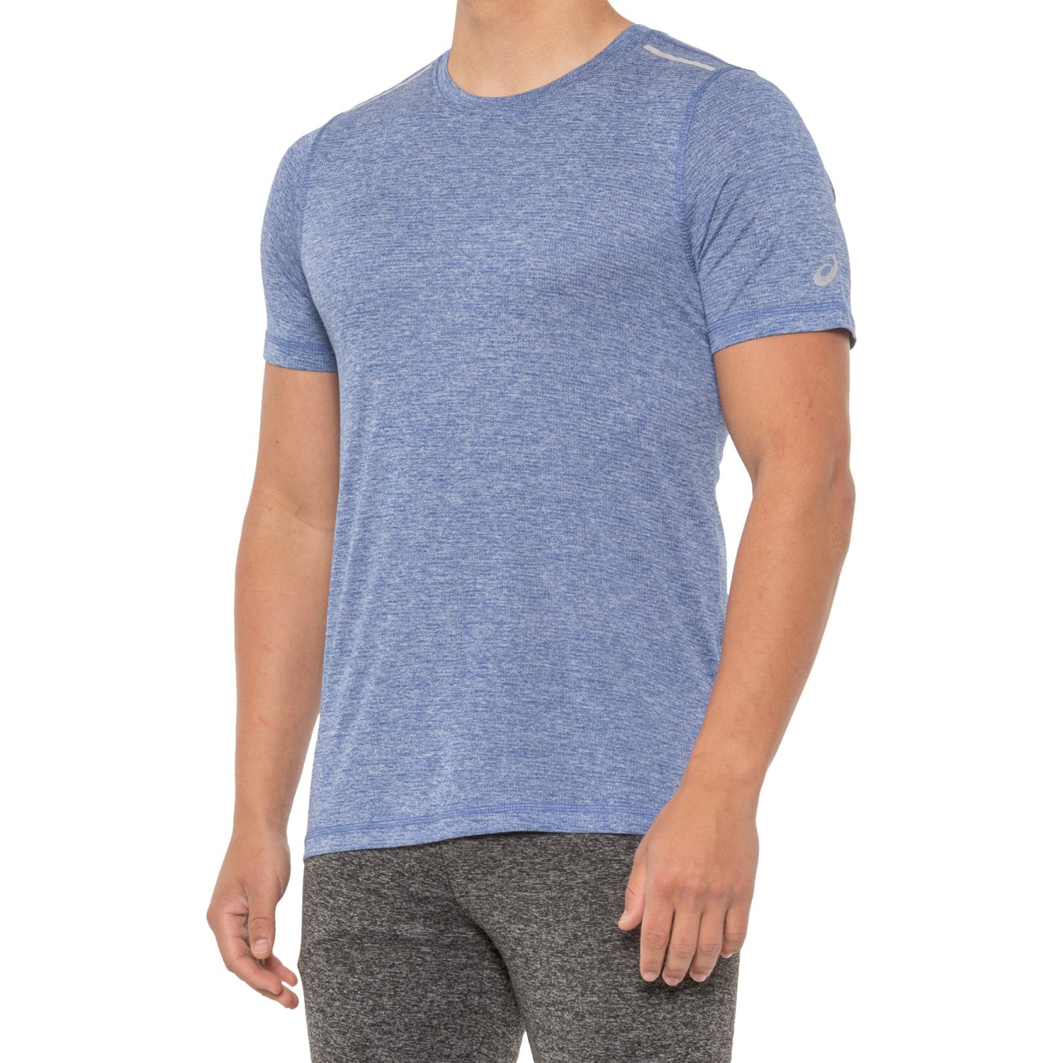 ASICS Heathered Mesh Shirt - Short Sleeve (For Men)