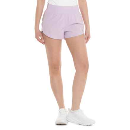 ASICS Knit Waistband Running Shorts - Built-In Briefs in Fair Orchid