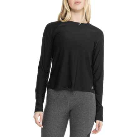 ASICS Laser Cut Shirt - Long Sleeve in Black