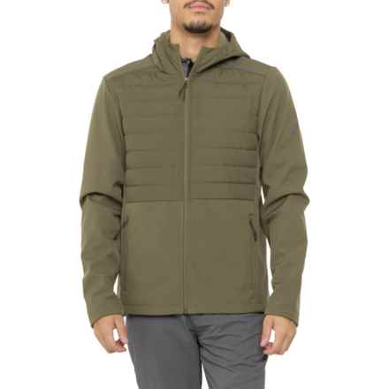 ASICS Quilted Woven Softshell Jacket - Insulated in Dusty Olive