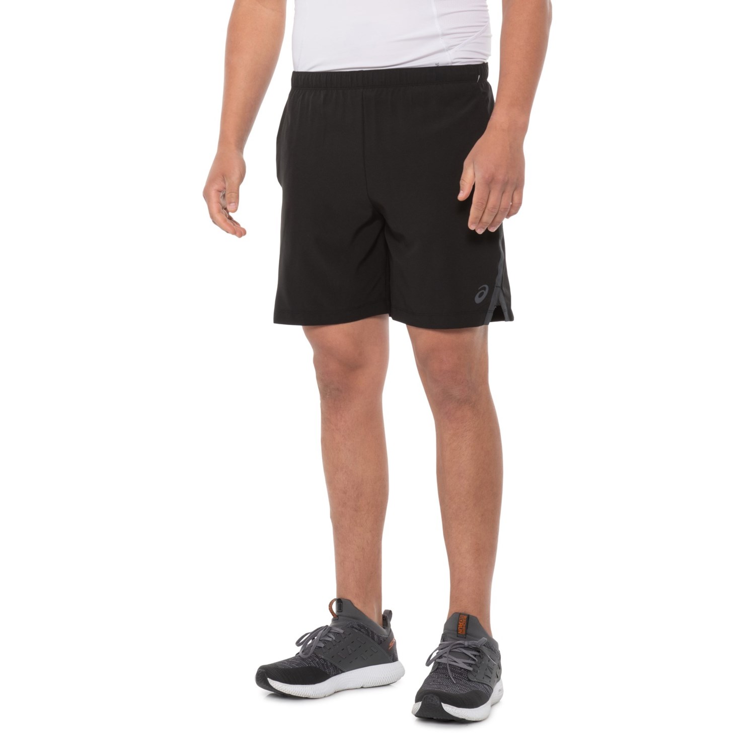 ASICS Reflective Stripe Running Shorts (For Men) - Save 37%