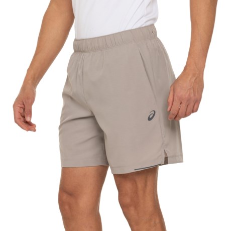 ASICS Ripstop Running Shorts - 7”, Built-In Briefs in Light Walnut