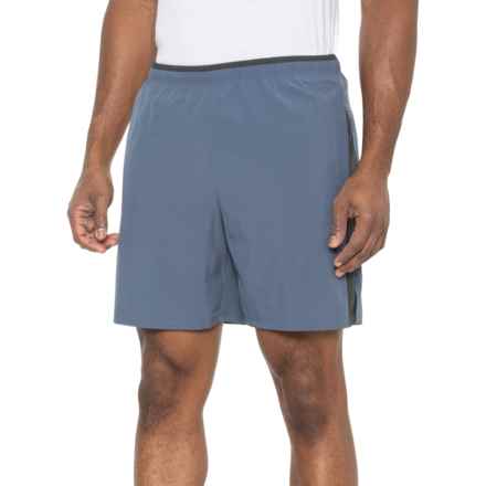 ASICS Running Shorts - 7”, Built-In Briefs in Carbon Blue/Graphite Grey