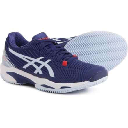 ASICS Solution Speed FF 2 Court Shoes (For Women) in Clay Dive Blue/Soft Sky