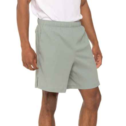 ASICS Stretch Woven Seersucker Shorts - 7” in Sage Tint