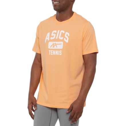 ASICS Tennis Graphic T-Shirt - Short Sleeve in Summer Dune