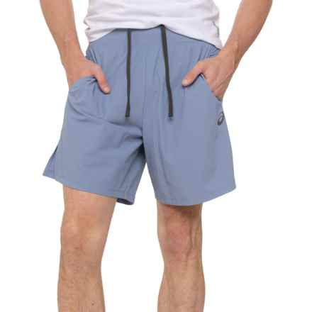 ASICS Warp Knit Shorts - 7” in Washed Denim