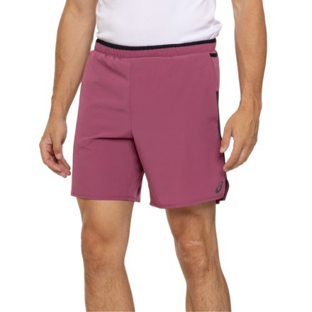 ASICS Woven Training Shorts - 7” in Wild Berry