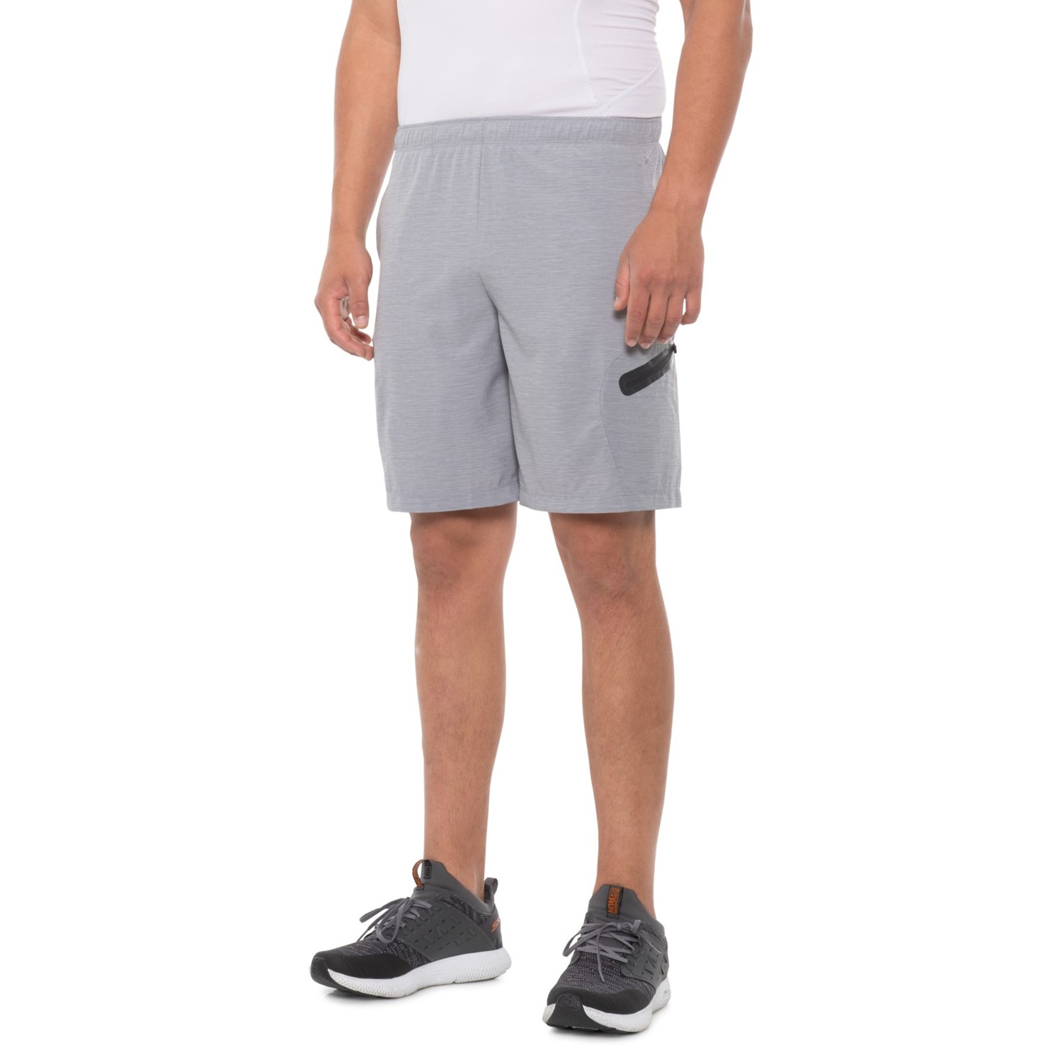 zip pocket training shorts