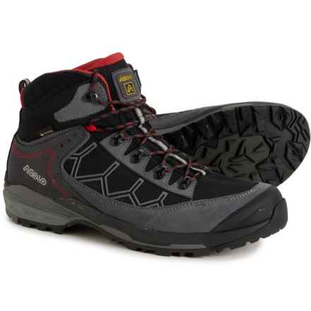 Asolo Made in Europe Falcon Evo GV Gore-Tex® Hiking Boots - Waterproof, Suede (For Men) in Grey/Black