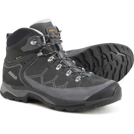 Asolo Made in Europe Falcon Gore-Tex® Hiking Boots - Waterproof, Suede (For Men) in Grey/Light Black