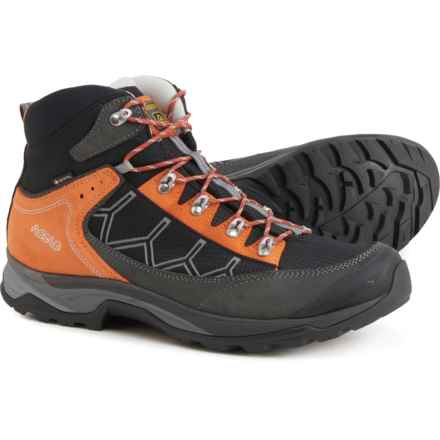Asolo Made in Europe Falcon GV Gore-Tex® Hiking Boots - Waterproof (For Men) in Graphite/Pumpkin