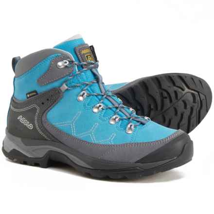 Asolo Made in Europe Falcon LTH GV Gore-Tex® Hiking Boots - Waterproof (For Women) in Grey/Cyan Blue