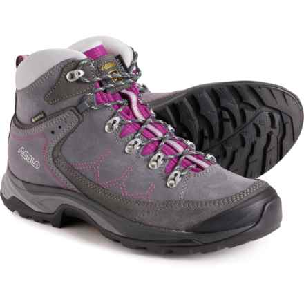 Asolo Made in Europe Falcon LTH GV Gore-Tex® Hiking Boots - Waterproof, Suede (For Women) in Graphite/Grey/Verbena