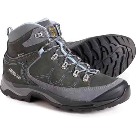 Asolo Made in Europe Falcon LTH GV Gore-Tex® Hiking Boots - Waterproof, Suede (For Women) in Grey/Light Black/Celadon