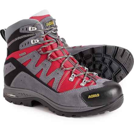 Asolo Made in Europe Neutron Evo GV Gore-Tex® Hiking Boots - Waterproof (For Women) in Grey/Red/Carminio
