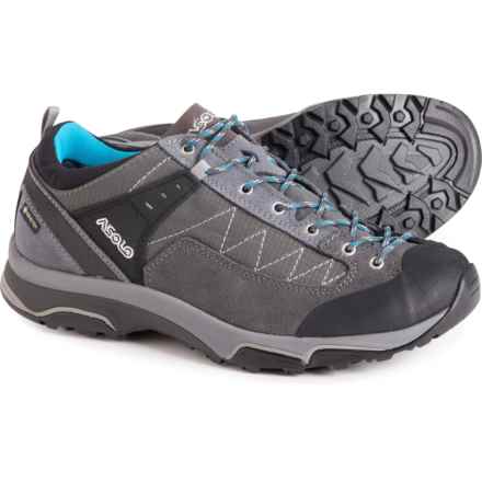 Asolo Made in Europe Pipe GV Gore-Tex® Hiking Shoes - Waterproof, Leather (For Women) in Graphite/Cyan Blue