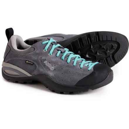Asolo Made in Europe Shiver GV Gore-Tex® Hiking Shoes - Waterproof (For Women) in Grey/Blue Peacock