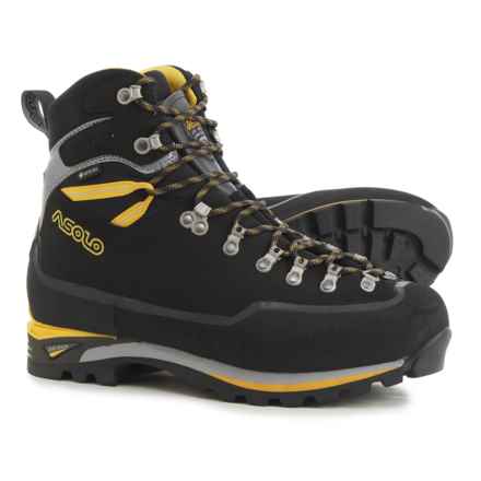 Asolo Piolet GV MM Mountaineering Boots - Waterproof, Leather (For Men) in Black/Silver