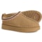 Aspen Big Boys and Girls Stitched Faux Shearling Clogs in Taupe