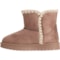 9TMAM_4 Aspen Big Girls Crochet Trim Shearling Boots