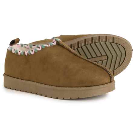 Aspen Boys Whipstitch Faux Shearling Shoes in Olive