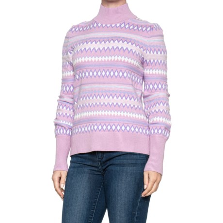 Aspen Fair Isle Funnel Neck Sweater (For Women) - Save 31%